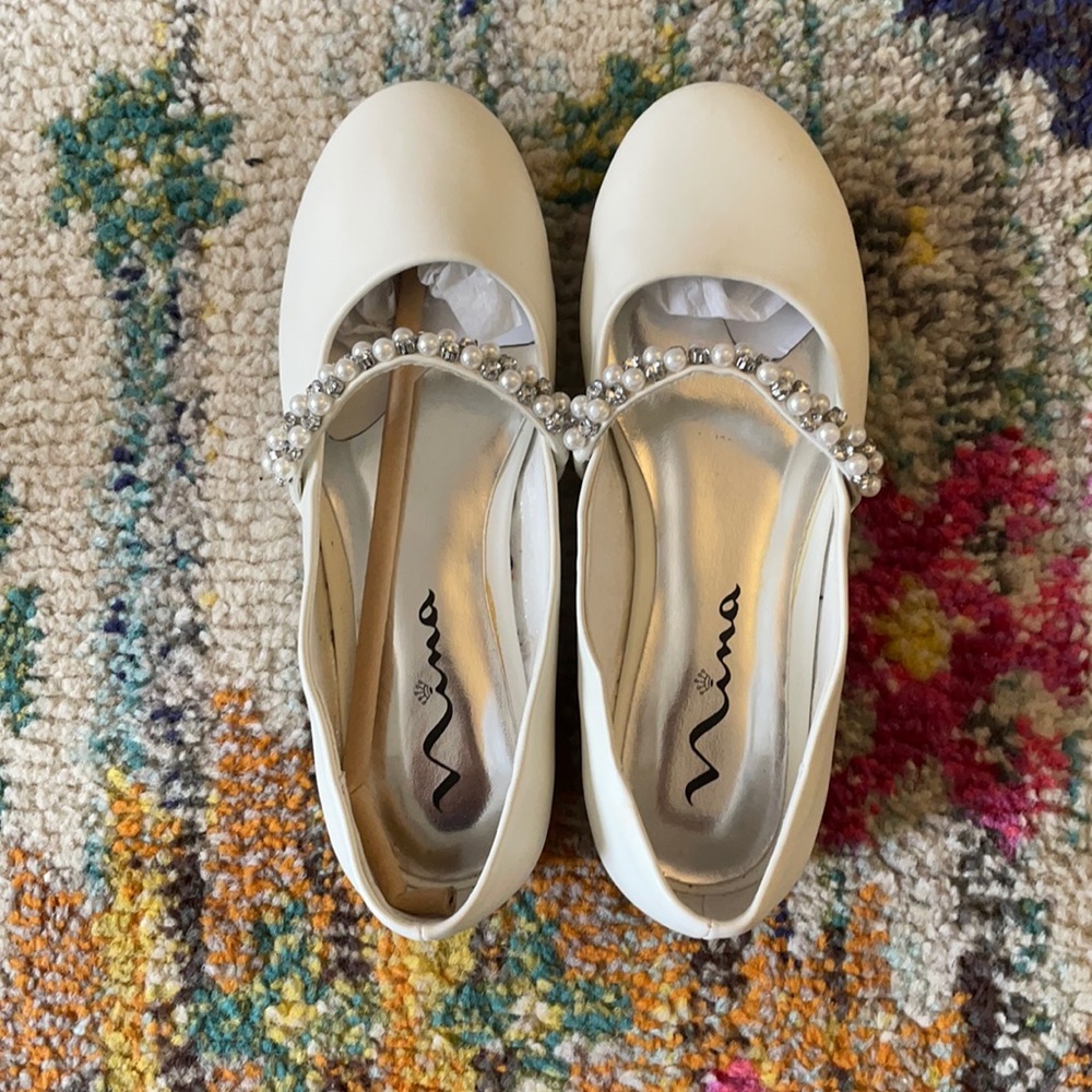 Nina Kids Nataly faux-leather flats - NWOT